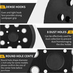 Gnellkoor Orbital Sander Pad Replacement for Ridgid, 3 Pack