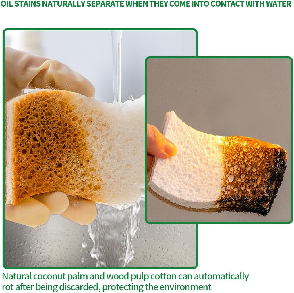 Sponges Kitchen Natural Dish Sponge Plant-Based Biodegradable Compostable