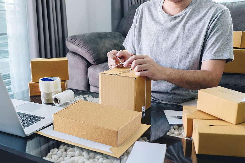9x6x2 Shipping Boxes Small Corrugated Cardboard Box - 25 Pack Brown Mailing Boxes for Packaging Small Business