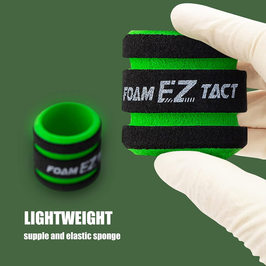 EZ 12pcs TACT Disposable Foam Tattoo Grip Covers Plus Size 28mm to 34mm for Wireless Battery Rotary Tattoo Pen Machine