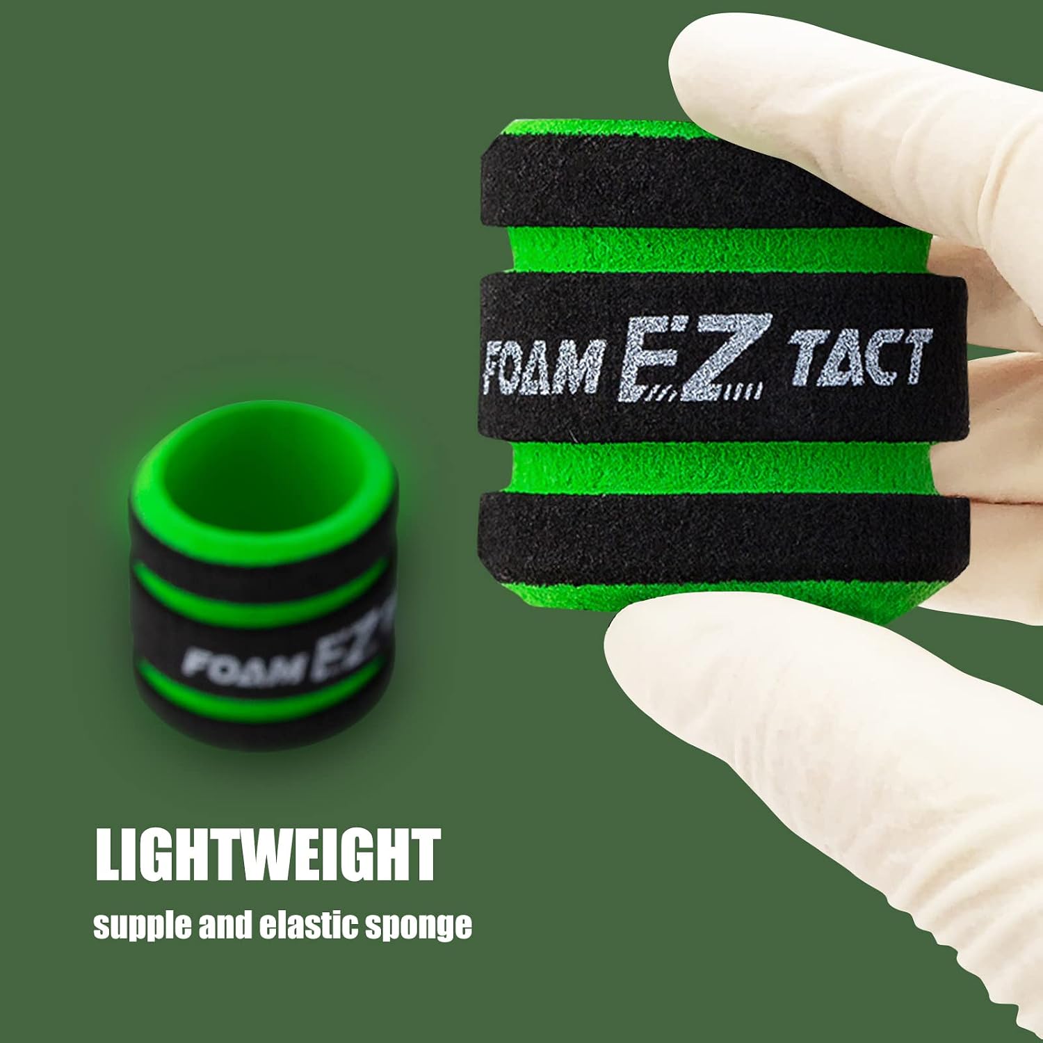 EZ 12pcs TACT Disposable Foam Tattoo Grip Covers Plus Size 28mm to 34mm for Wireless Battery Rotary Tattoo Pen Machine
