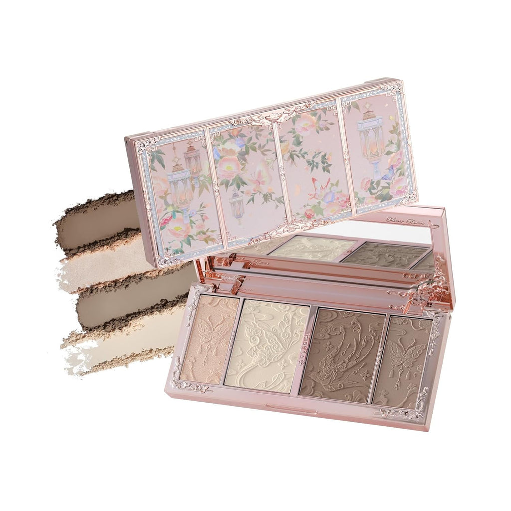 Butterfly Cloud Collar Embossed Highlight & Contour Palette