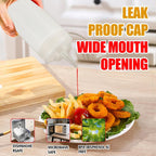 Squeeze Bottles for Sauces,Leak-Proof Condiment Dispenser, BPA-Free Kitchen Restaurant Squeeze Bottle Set with Wide
