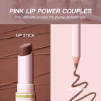 Lipstick and Lip Liner Combo Set 2 in 1 Waterproof Matte Lipstick pen for Women Lip liner Set Long Lasting with