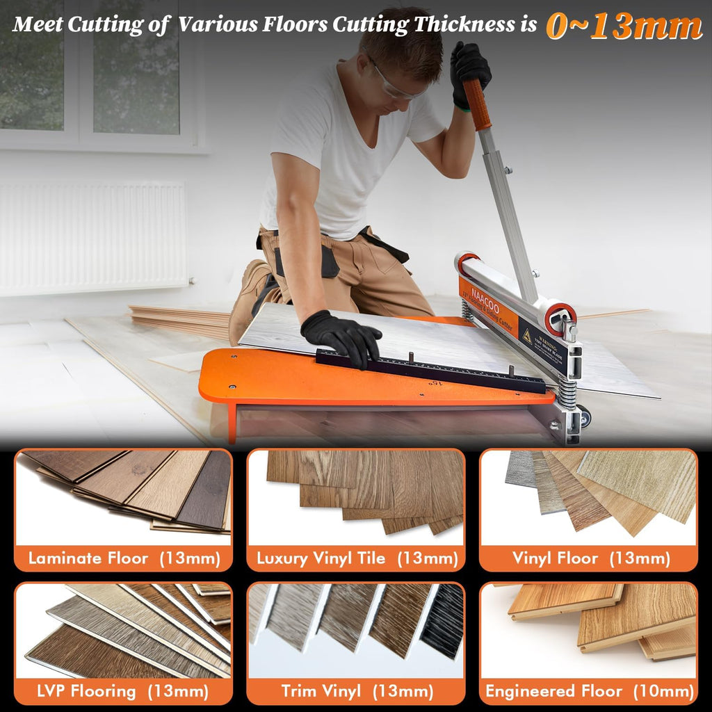 13In Laminate Floor Cutter with Wheel, 13MM Vinyl Plank Cutter