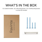 Brushed Nickel Square Cabinet Handles & Pulls 5 Inch 10 Pack