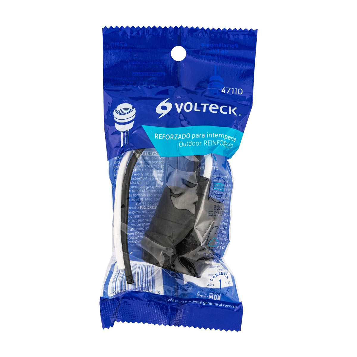 Lampholder weatherproof, reinforced, Volteck
