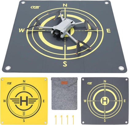 Drone Landing Pad Universal Waterproof Weighted Portable Fast-Foldable Helipad Launch for DJI Avata 360 Mavic 3 4