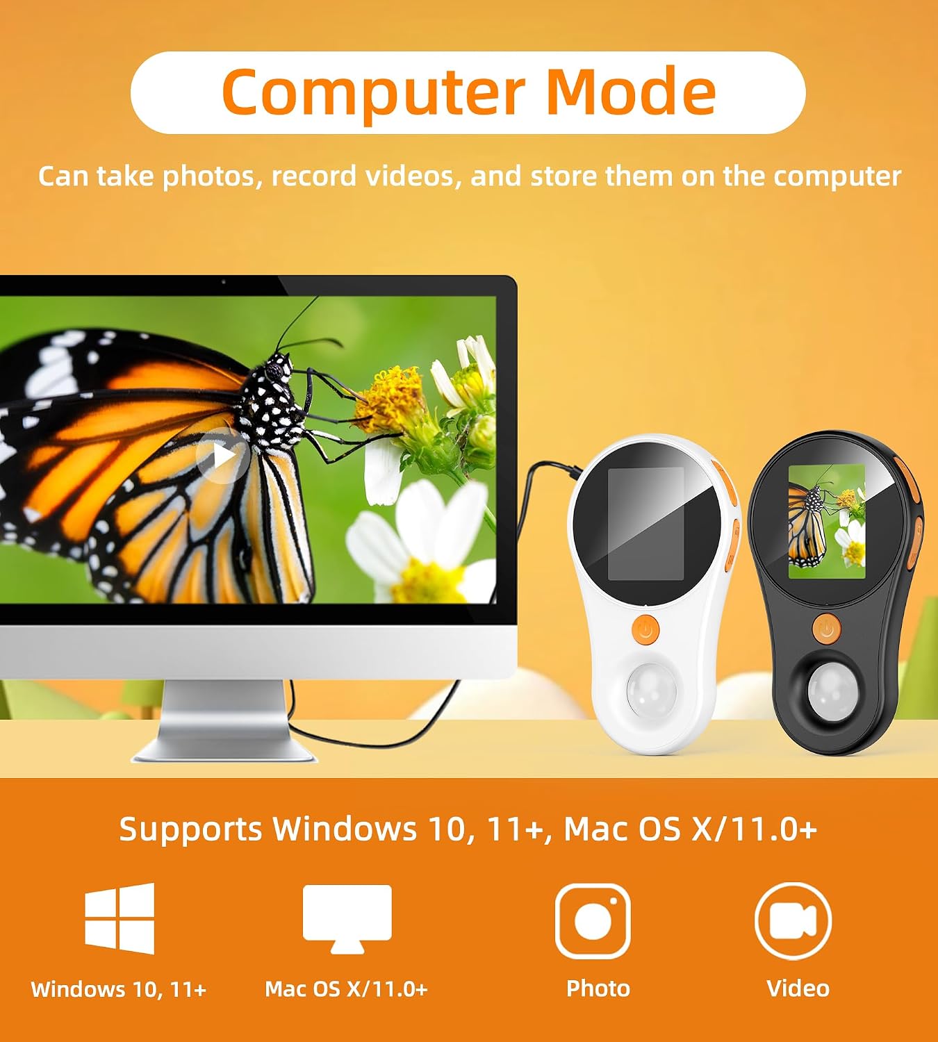 Digital Microscope Handheld 2.0 inch IPS Color Screen,Portable Digital Magnifying Glass 500x,Marco