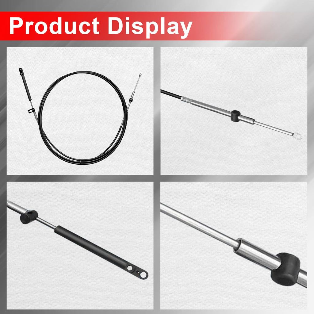 CC17914 14ft Boat Throttle Shift Cables for Mercury MerCruiser Marine - 2pc