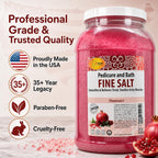 Salon Pedicure Salt Body Scrub Exfoliating & Moisturizing 128 oz