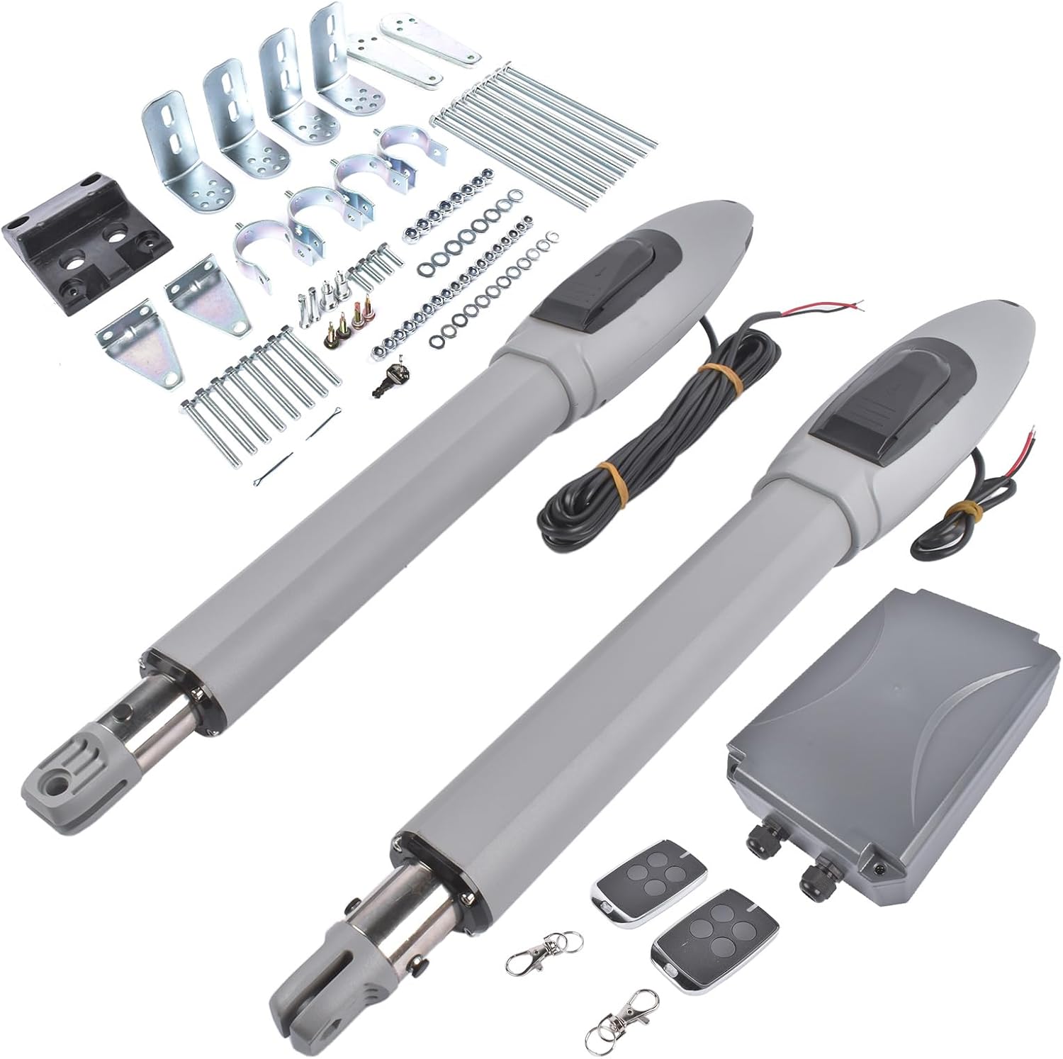 Automatic Dual Swing Gate Opener Kit for Doors up to 660lb*2 with Remote