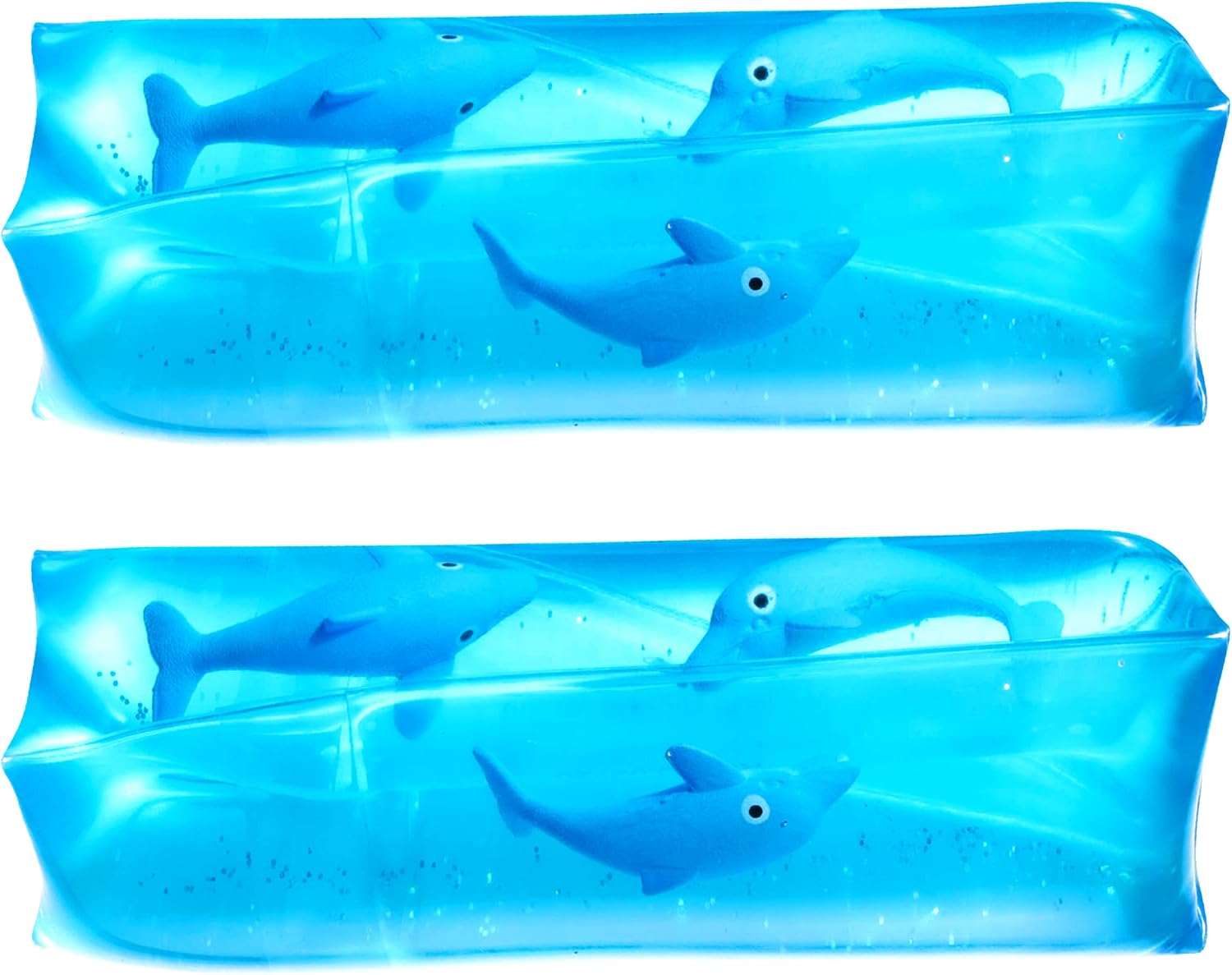 Dolphin Water Wiggler Toys (2-Pack) Water Snake Sensory Fidget Toys | Slippery Water Tubes for Kids, Birthday Party