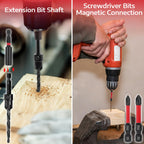 15 Pcs Wood Countersink Drill Bit Set with Depth Stop Storage Case
