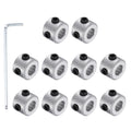 MECCANIXITY 10Pack Shaft Collar 5mm Bore 8mm Thick 11mm OD Silver