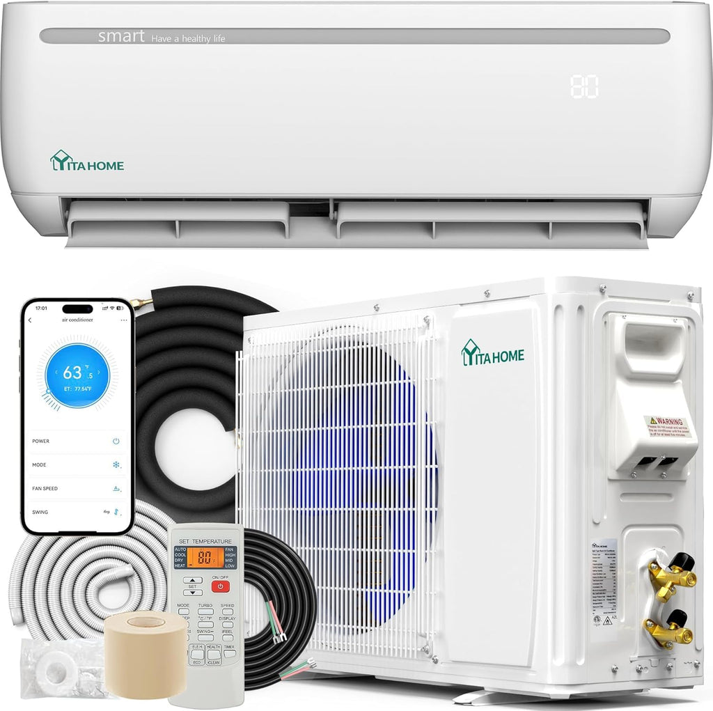 24000 BTU Mini Split AC/Heating System,Compatible with Alexa