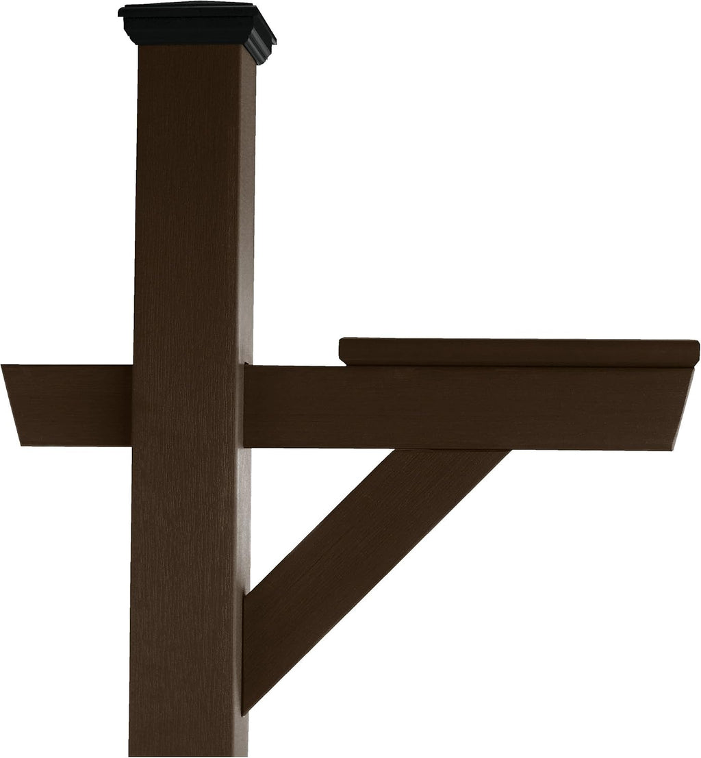 AD-MLBX1-ACE Hazelton Mailbox Post, Weathered Acorn
