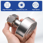 uxcell Cam Follower Track Runner Bearings CF24-1/KRV72 X Needle Roller Stud Track Bearing, 72mm Roller Diameter, M24 Stud Type for Machine Tool Guide Rail (Hexagon Socket)