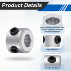 MECCANIXITY 10Pack Shaft Collar 5mm Bore 8mm Thick 11mm OD Silver
