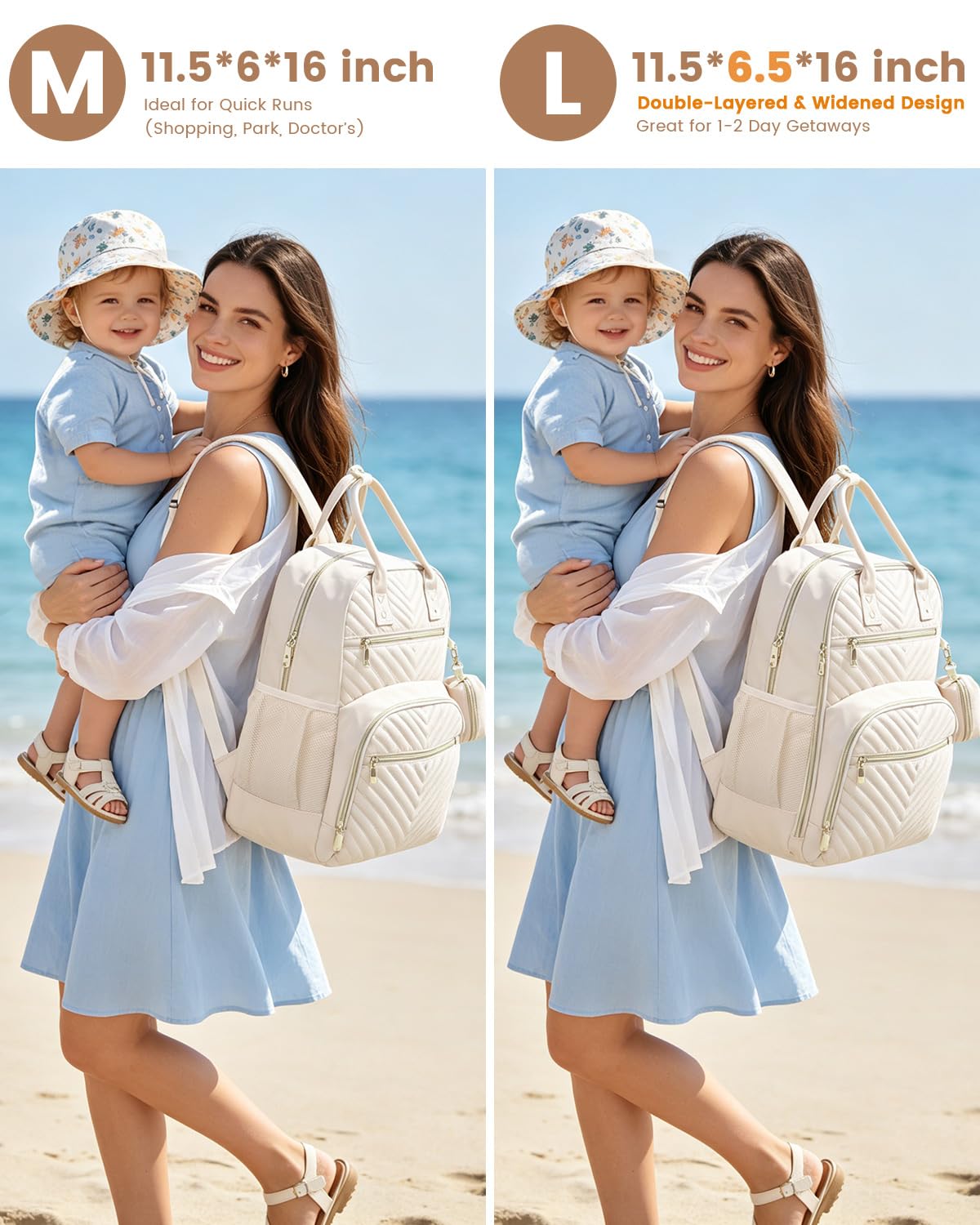 Diaper Bag Backpack, Baby Bag Backpack Baby Essentials for Mom Dad