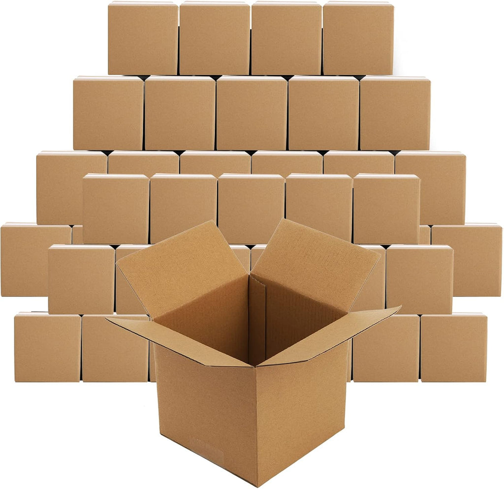 5x5x5 Inches Shipping Boxes, 30 Pack Corrugated Cardboard Box, Small Cube Mailing Boxes for Packing, Moving
