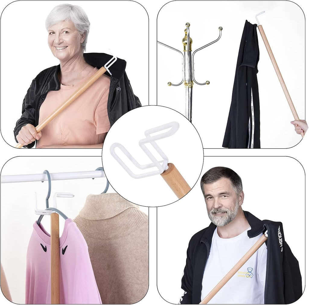 27" Dressing Stick, Sock Remover Tool, Independent Living Aid, Dressing Aids for Shoes, Socks, Shirts, and Pants
