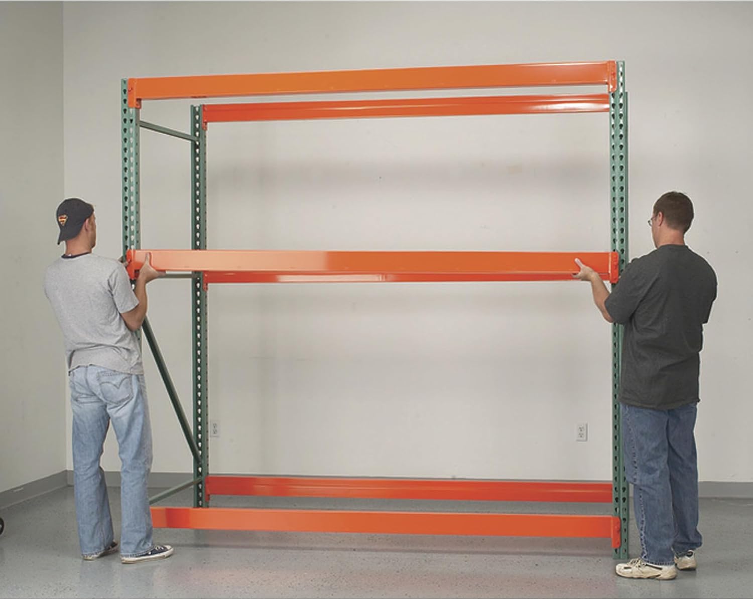 AK Industrial Extra Heavy-Duty Teardrop Pallet Rack Beam - 96in.L, Model Number AK-RBI-96-4.65