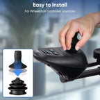 Electric Wheelchair Joystick Button Cap, Black, Suitable for Power Wheelchair Controllers