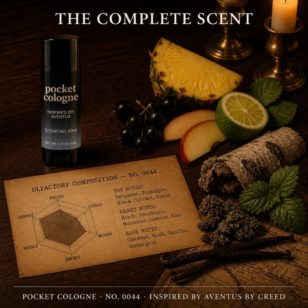Scent No. 0044 Solid Cologne Stick for Men, 0.15 oz