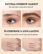 Eyebrow Powder Makeup, Light Dark Brown Eye Brow Tinting Filler for Women
