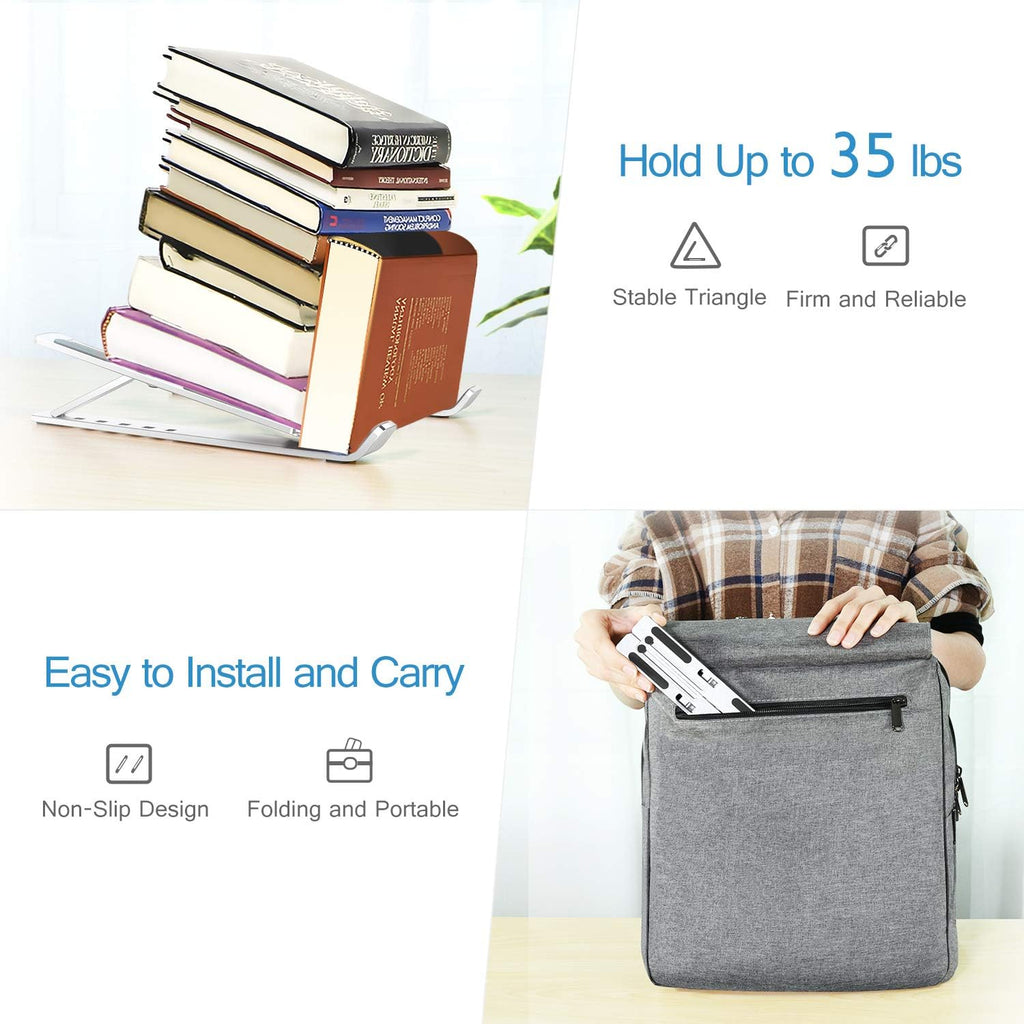 Laptop Stand, Laptop Holder Riser Computer Tablet Stand, 6 Angles Adjustable Aluminum Ergonomic Foldable Portable