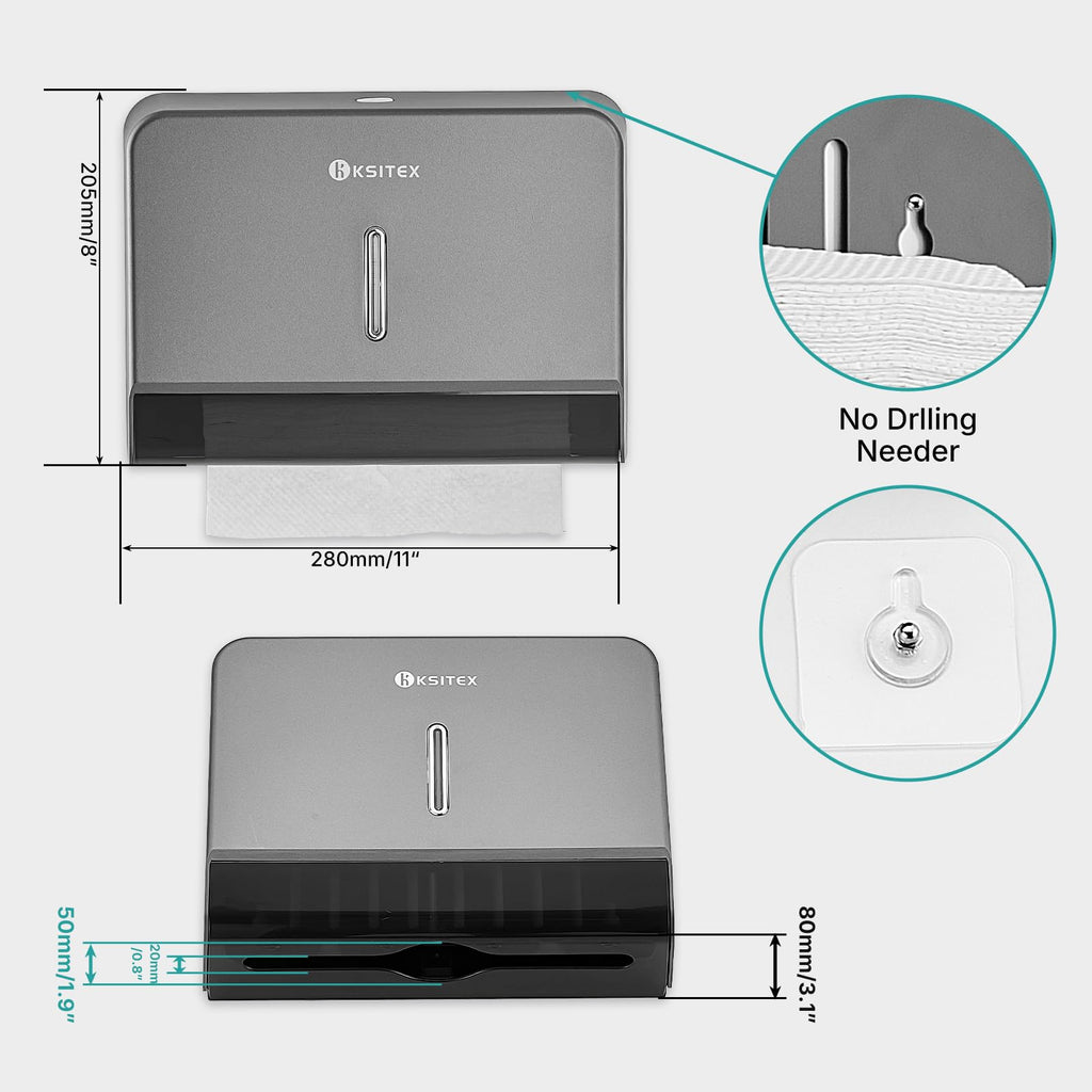Paper Towel Dispenser Holder Wall Mount