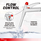 TERA PUMP Dual Power Manual Nozzle Liquid Transfer Pump