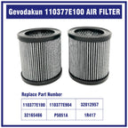 2 Pcs 110377E100 Air Filter for Quincy Air Compressor, Replace 32012957