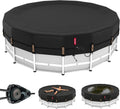 20ft Round Pool Cover,[Ultimate Windproof & Tear-Resistant Fabric],Snug Fit with Patented Ratchet & Weight
