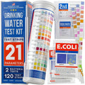 All-New 21 in 1 Drinking Water Testing Kit Strips, Home Tap and Well Water Test Kit for Hardness, Lead, Iron, Copper