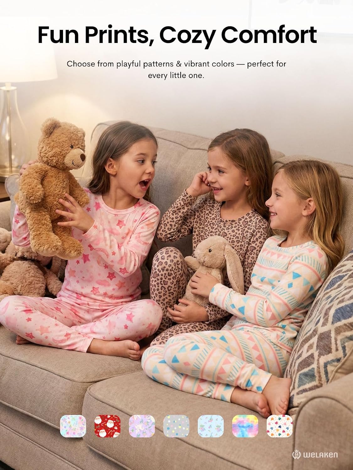 Girls Warm Thermal Underwear Set Kids Winter Base Layer Long Johns Sets for Cold weather/skiing