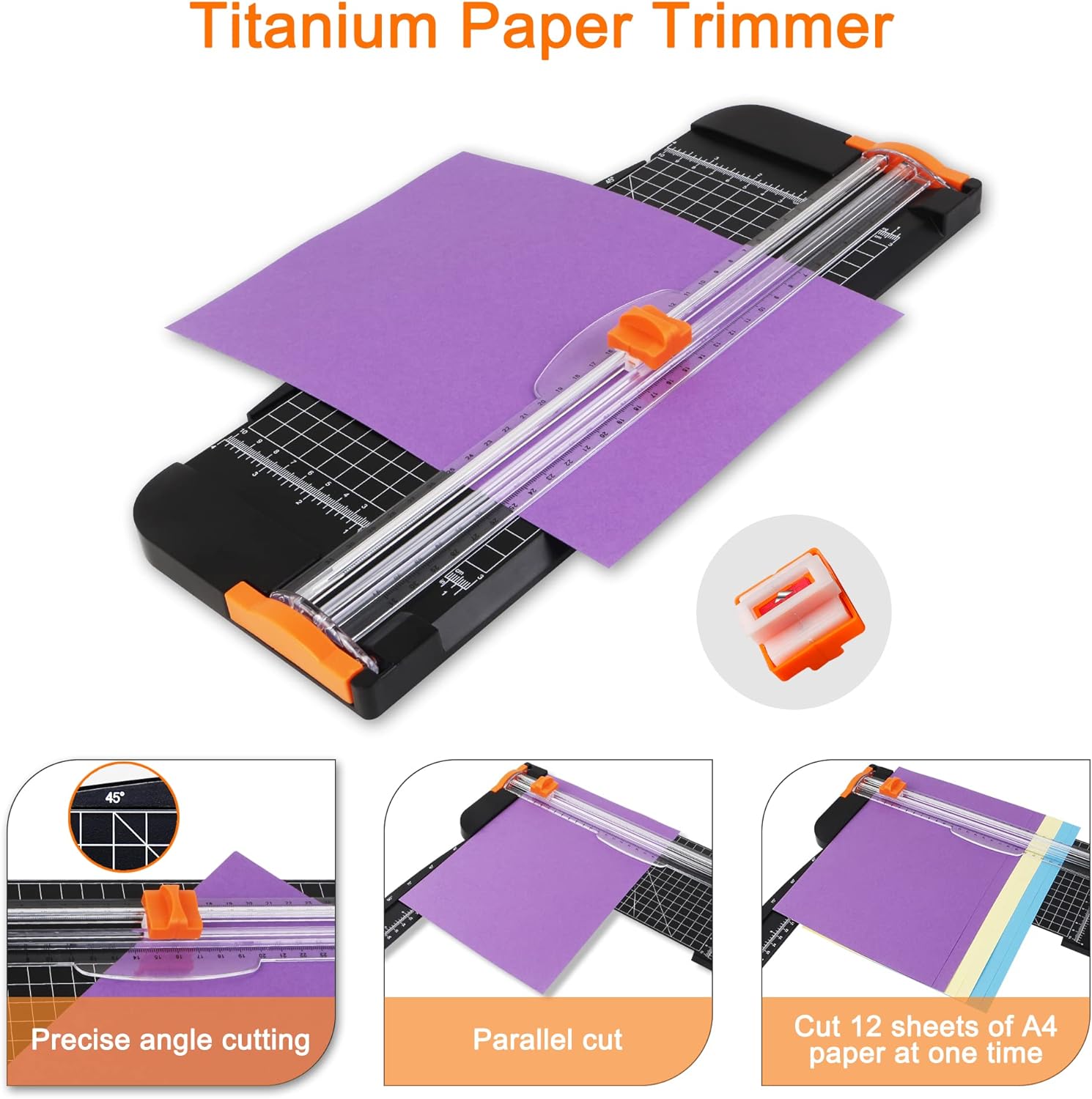 27PCS Craft Weeding Tools for Vinyl Kit,Utility Knife Vinyl Weeding Tool Set with 12Inch Paper Cutter Trimmer for