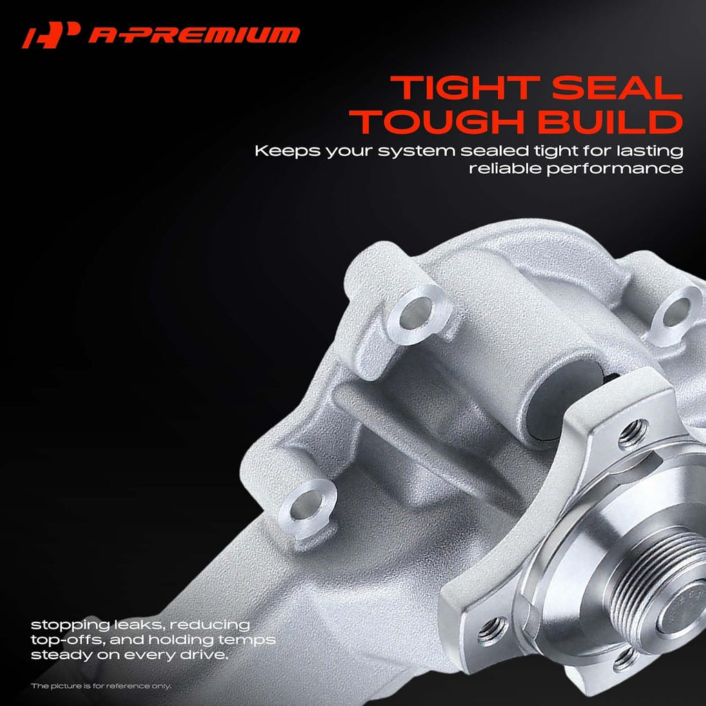A-Premium Engine Aluminum Water Pump (6Cyl 4.0L) Compatible with Jeep