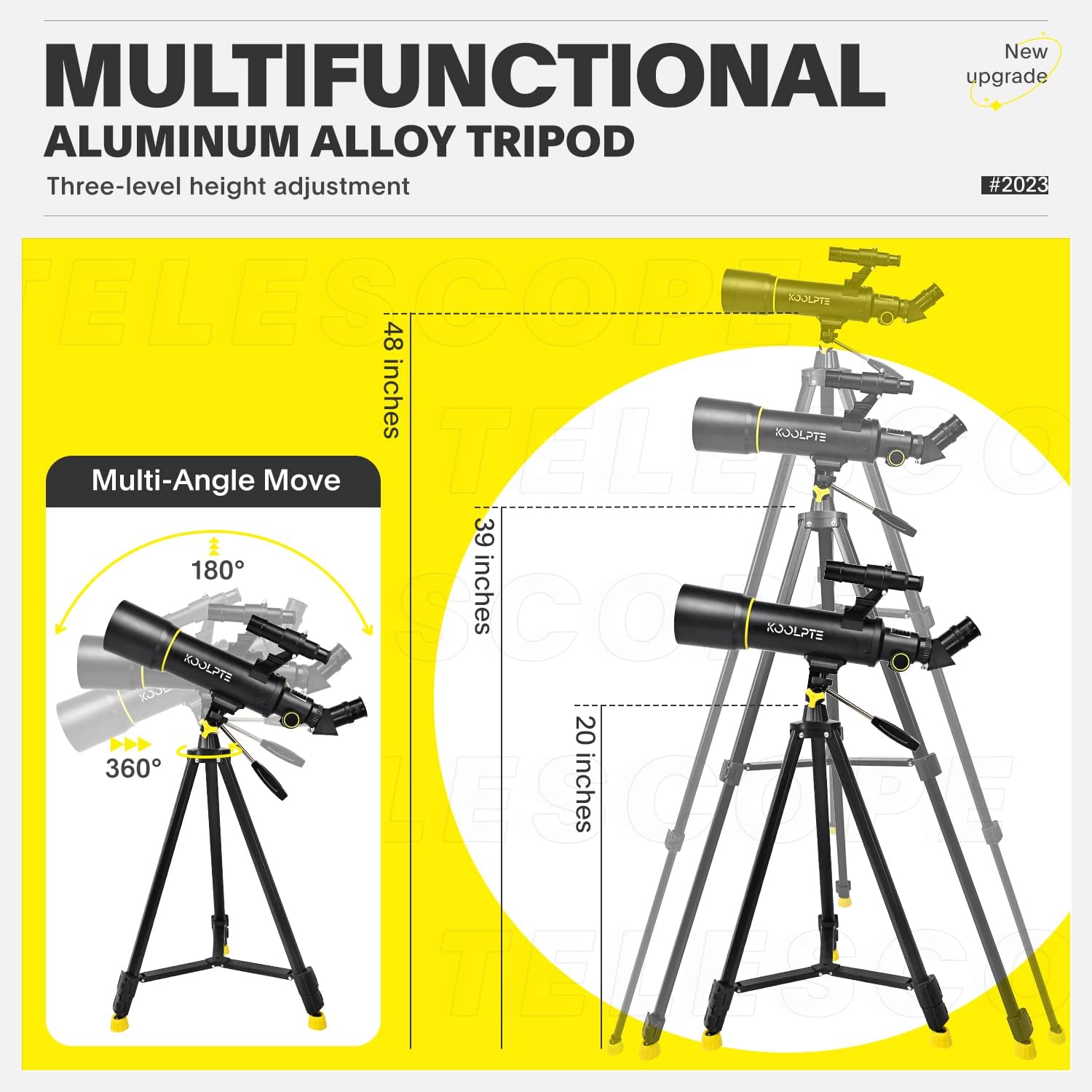 Telescope for Kids, 70mm/400mm Travel Refractor Kit, Black | Travel telescope for kids and beginners to view the Moon
