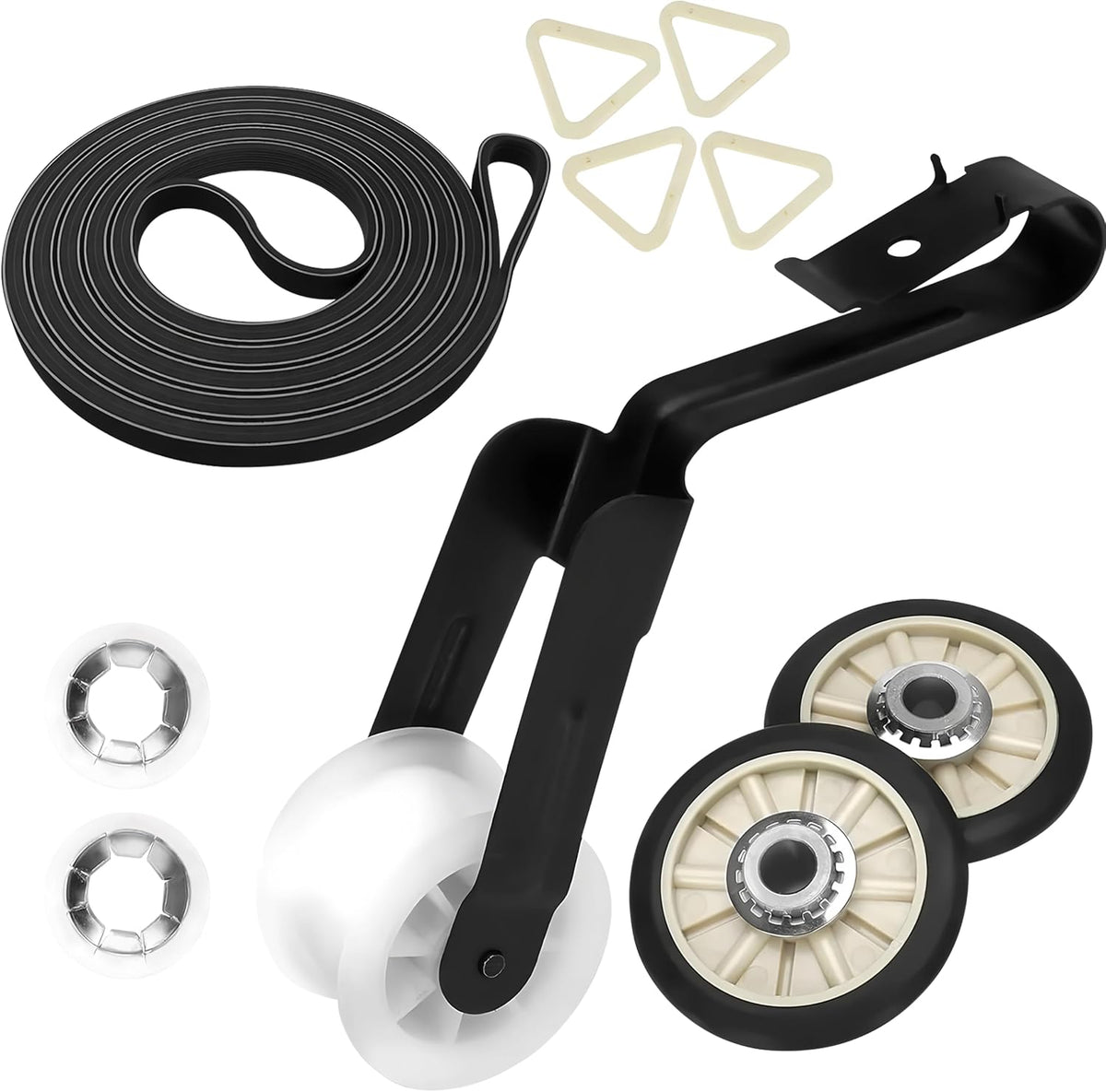 WED4850BW0 WED4815EW1 WED4815EW0 Dryer Repair Kit for whirlpool WED4800XQ3 WED49STBW1 WED4800XQ4 WED5000DW2 WED5010LW1 WED5010LW0 WED5000DW1 Drum Rollers 14210017 Belt 341241 Idler Pulley 14210023