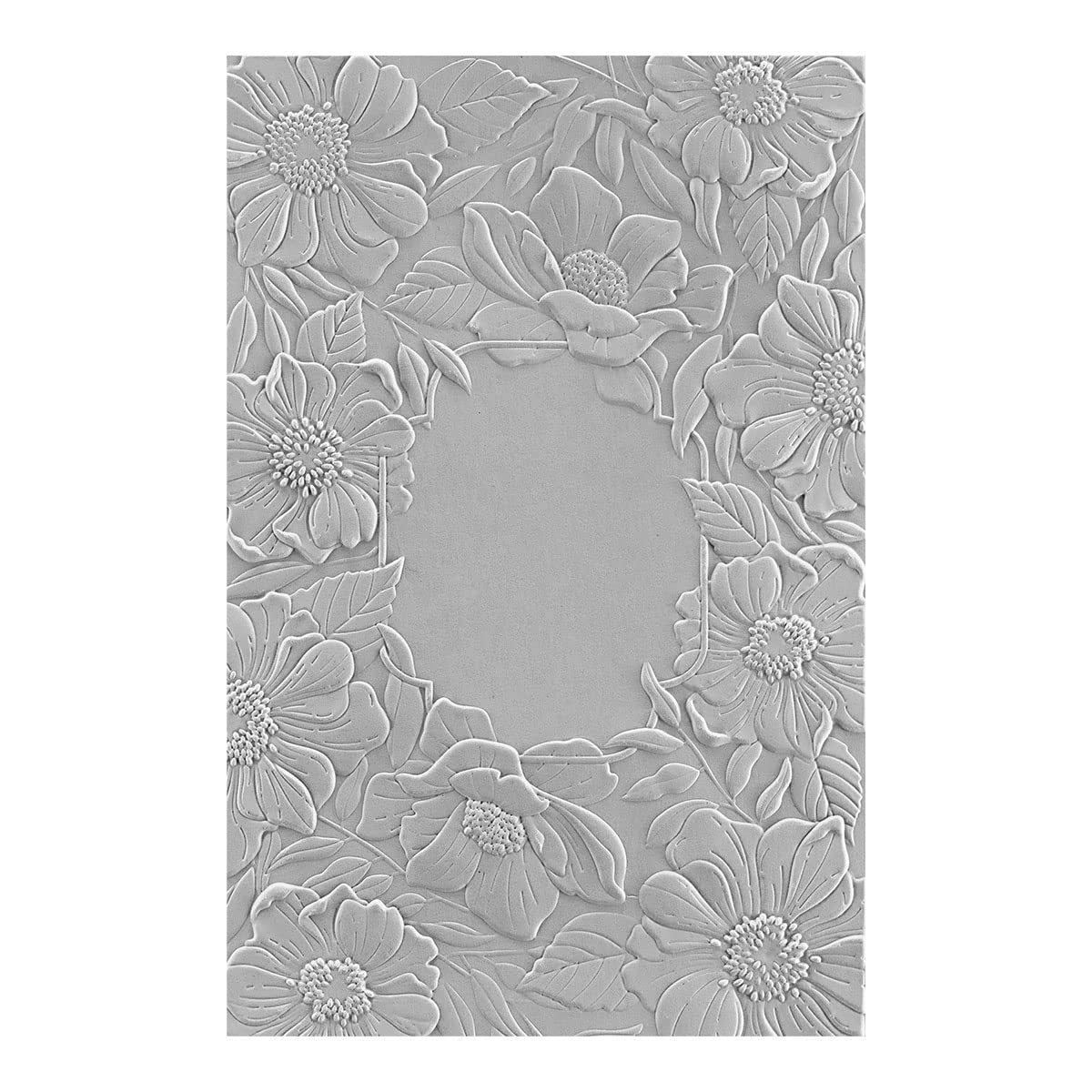 3D Embossing Folder 5.5"x8.5" - Four Petal Floral