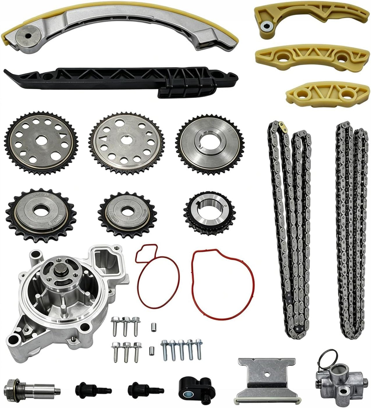 AUCERAMIC 9-4201SWP Timing Chain Kit with Water Pump for Chevy Oldsmobile