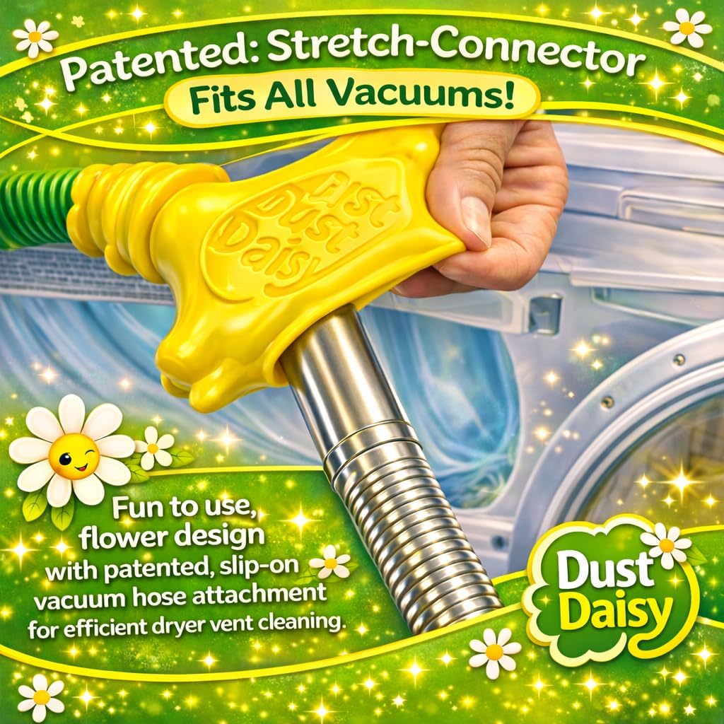 Dust Daisy Slip-On Dryer Vent Cleaner Kit, 30" Long
