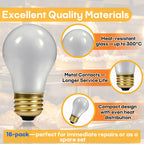 16-Pack 40W Heat Lamp Bulb, Shatterproof, Compatible With Hatco 02.30.265