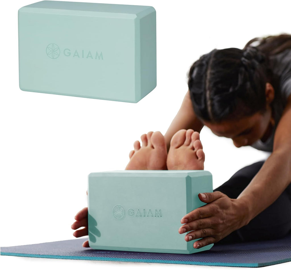 Yoga Block - Supportive Latex-Free Eva Foam - Soft Non-Slip Surface with Beveled Edges for Yoga, Pilates, Meditation