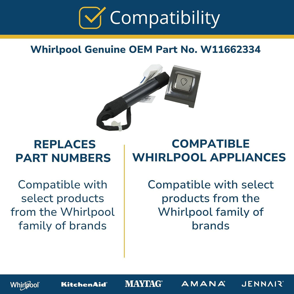 Whirlpool W11662334 Genuine OEM Washer Switch Replacement Part - Replaces many Whirlpool models