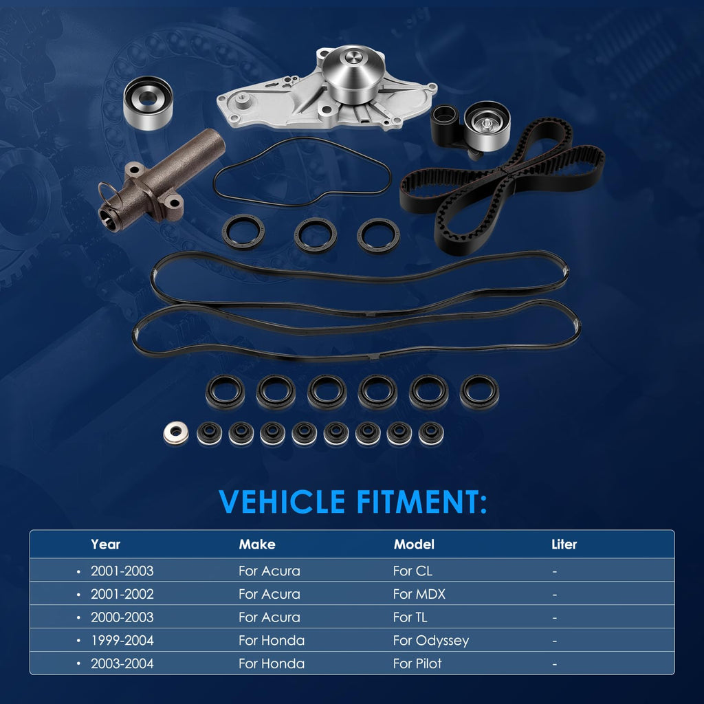 ECCPP Engine Timing Belt Kit with Water Pump Compatible with Acura