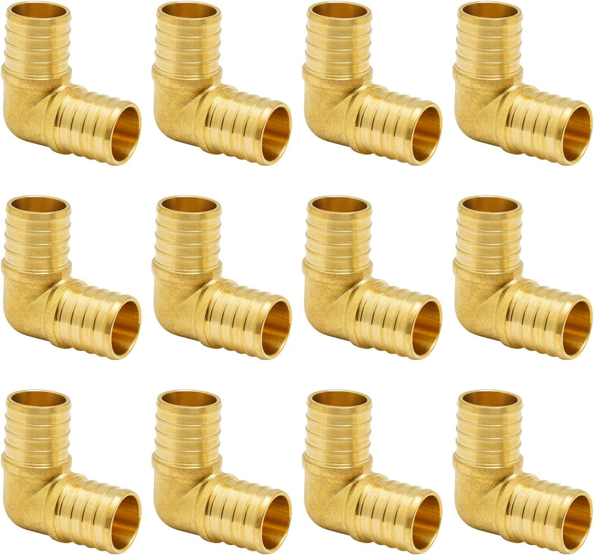 SUNGATOR 12-Pack 1 Inch PEX 90 Degree Elbow, PEX Fittings 1 Inch Elbow