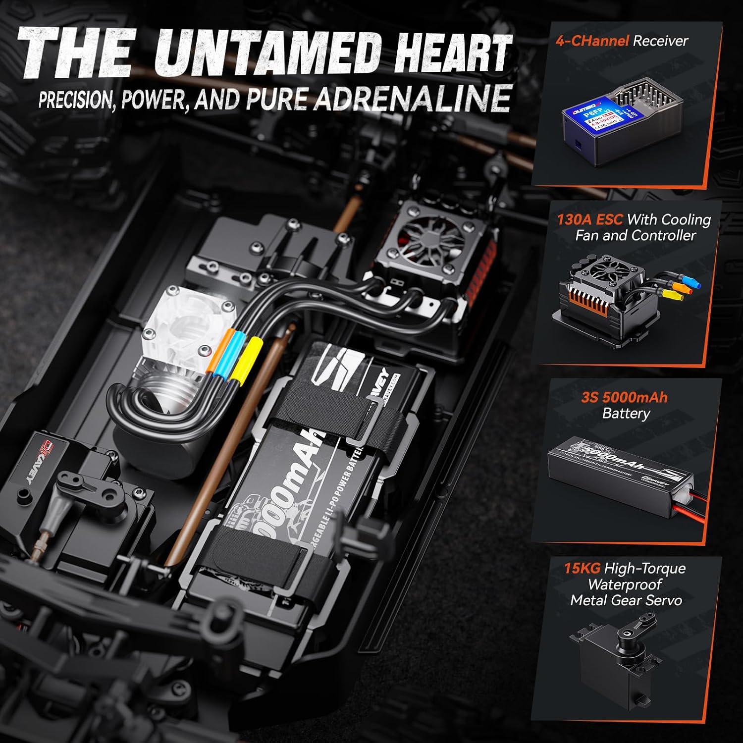 MT09 1/9 4WD Brushless RC Monster Truck,Remote Control Car for Fast Adult | 38MPH High Speed Off Road RC Car,130A ESC